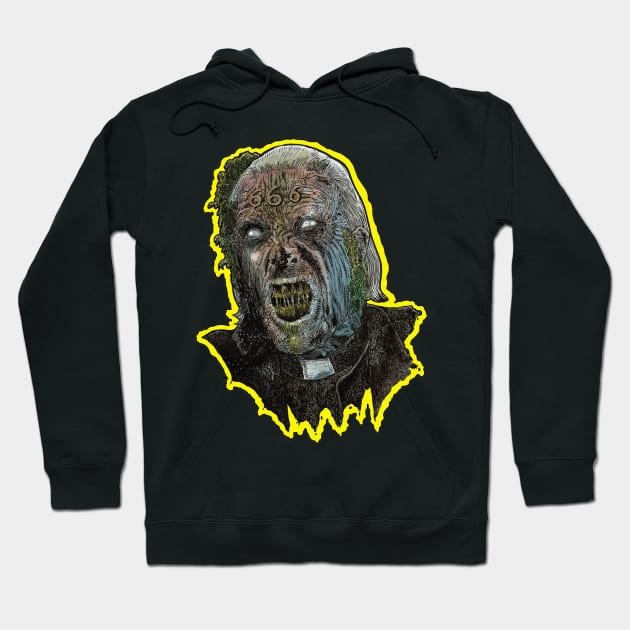 Demonic Zombie Priest Hoodie by rsacchetto